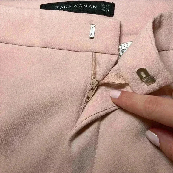 Zara - Pink Polyester Pants - Picture 11 of 11